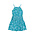 Mayoral Sleeveless Blue and Green Printed Floral Dress