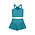 Mayoral Knit Teal Flower Halter and Short Set