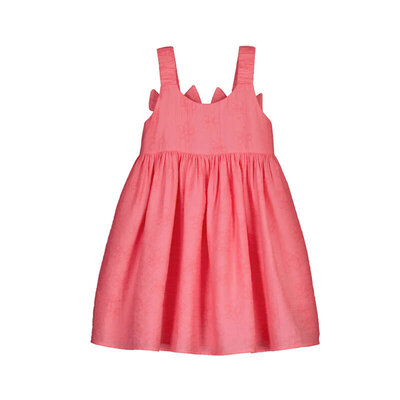 Mayoral Floral Pink Linen Dress