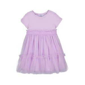 Mayoral Tulle Tiered Lilac Dress