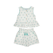 Mayoral Linen Palm Tree Coast Tank Top Set