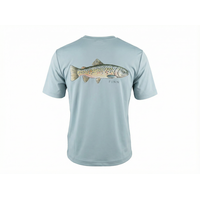 FINN Tidal Tech Tee Short Sleeve Brown Trout - Mist