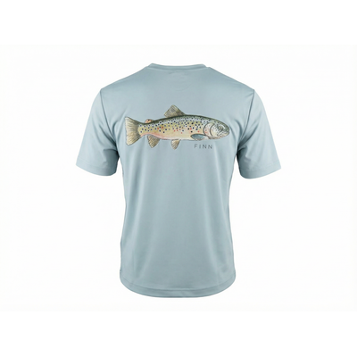 FINN Tidal Tech Tee Short Sleeve Brown Trout - Mist