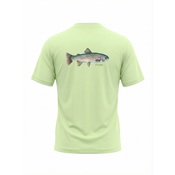FINN Tidal Tech Tee Short Sleeve Rainbow Trout - Light Lichen