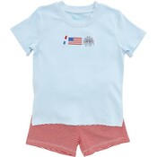 Itsy Bitsy Patriotic Short Set