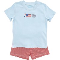 Itsy Bitsy Patriotic Short Set