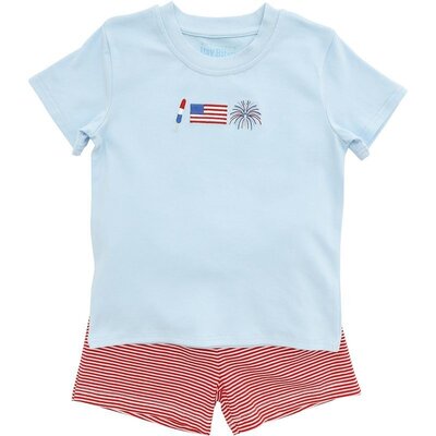 Itsy Bitsy Patriotic Short Set