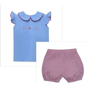 Remember Nguyen Red, White and Blue Emma Bloomer Set