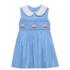 Remember Nguyen Smocked At Sea Blue Juliette Dress