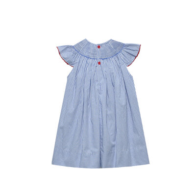 Baby Sen Crawfish Royal Blue Georgette Angel Bishop Dress