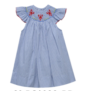 Baby Sen Crawfish Royal Blue Georgette Angel Bishop Dress