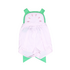 Zuccini Watermelon Pink Mini Seersucker Ruffle Front Overall