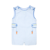 Zuccini Fishing Lure Ashton Lt. Blue Stripe Seersucker Shortall