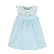 Luli & Me Turquoise Mini Print Dress