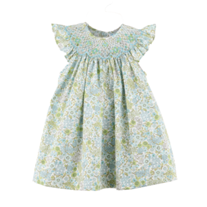 Luli & Me Floral Bouquet Bishop Turquoise