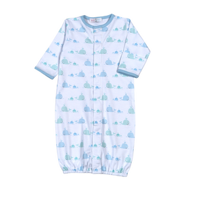 Baby Loren Whales Aqua & Blue Converter Gown