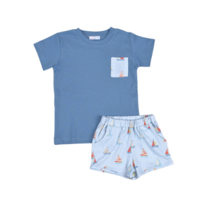 Baby Loren Sail Away Boy Short Set