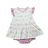 Baby Loren Whales Aqua & Pink Bubble Dress