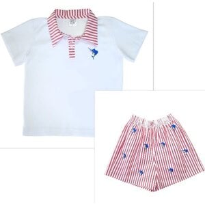 My Little Hoppers Swordfish Polo Short Set