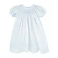 Petit Ami Light Blue Smocked Day Gown