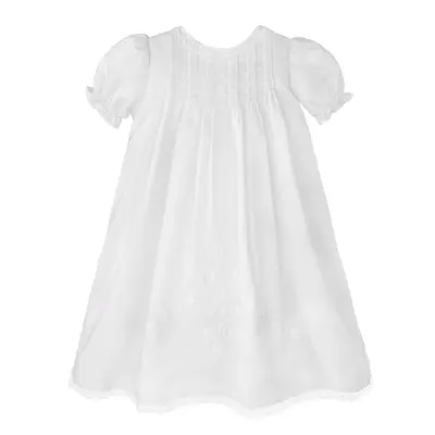 Petit Ami White Pintuck Daygown Dress