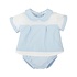 Sky Blue and White Diaper Cover Set