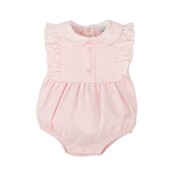 Pink Bubble w/ Striped Ruffle Collar