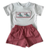 Lulu Bebe Patriotic Elephants Boy's Smocked Short Set