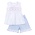 Magnolia Baby Piper's Classics White/Light Blue Smocked Short Set