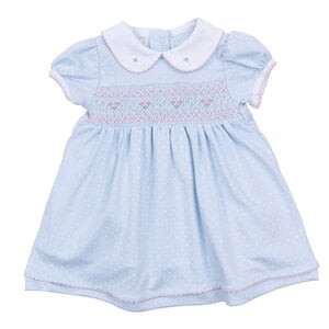 Magnolia Baby Piper's Classics Light Blue Smocked Dress