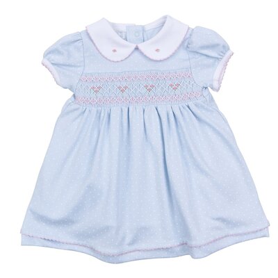 Magnolia Baby Piper's Classics Light Blue Smocked Dress