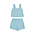 Mayoral Aqua Cotton Short Set