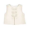 Mayoral Ivory Linen Bow Front Top