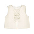 Mayoral Ivory Linen Bow Front Top