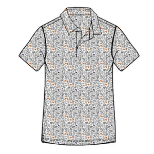 Meripex SC Camo Polo Shirt Orange/Purple
