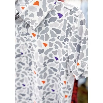 Meripex SC Camo Polo Shirt Orange/Purple