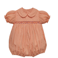 Tiger Orange/Purple Smocked Girl Bubble