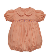 Tiger Orange/Purple Smocked Girl Bubble