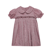 Gamecock Garnet/Black Smocked Dress