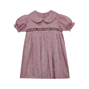 Gamecock Garnet/Black Smocked Dress