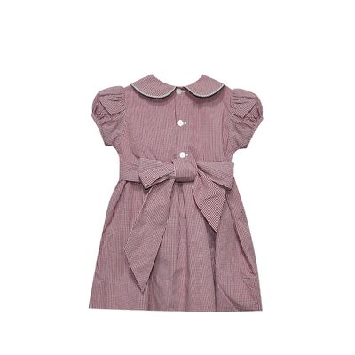 Gamecock Garnet/Black Smocked Dress