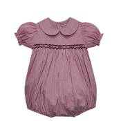 Gamecock Garnet/Black Smocked Girl Bubble