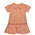 Tiger Orange/Purple Smocked Drop Waist Dress