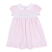 Magnolia Baby Big Sister Smocked S/S Pink Dress