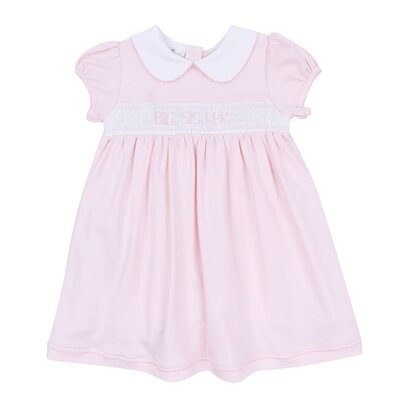 Magnolia Baby Big Sister Smocked S/S Pink Dress