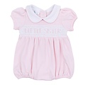 Magnolia Baby Little Sister Smocked S/S Pink Bubble