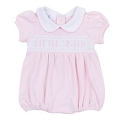 Magnolia Baby Little Sister Smocked S/S Pink Bubble