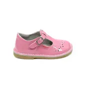L'Amour Ruthie Stitched Tstrap  Patent Malibu Pink
