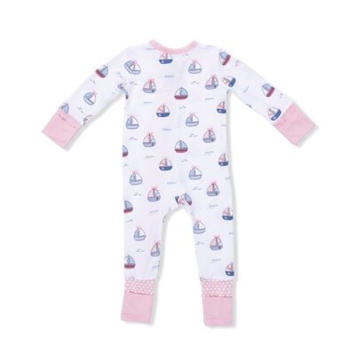 Angel Dear Bubbly Sailboats Pink - Convertible Romper