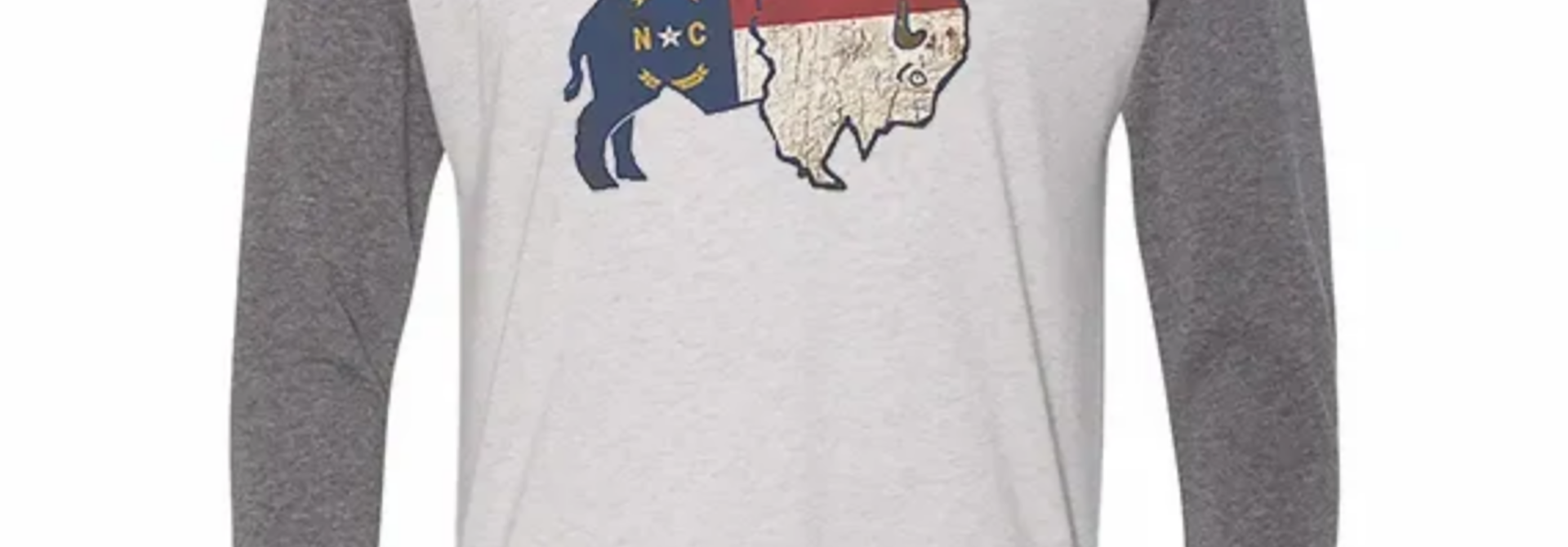 NC Flag Buffalo Baseball Tee, Assorted
